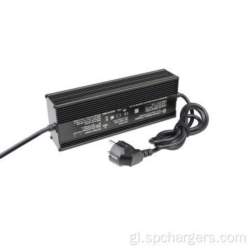 Cargador de batería 72V 3.2A Cargador de batería Adaptador de alimentación de corrente axustable de corrente axustable para paquetes de baterías de ferro de litio de 72V (3.2a)